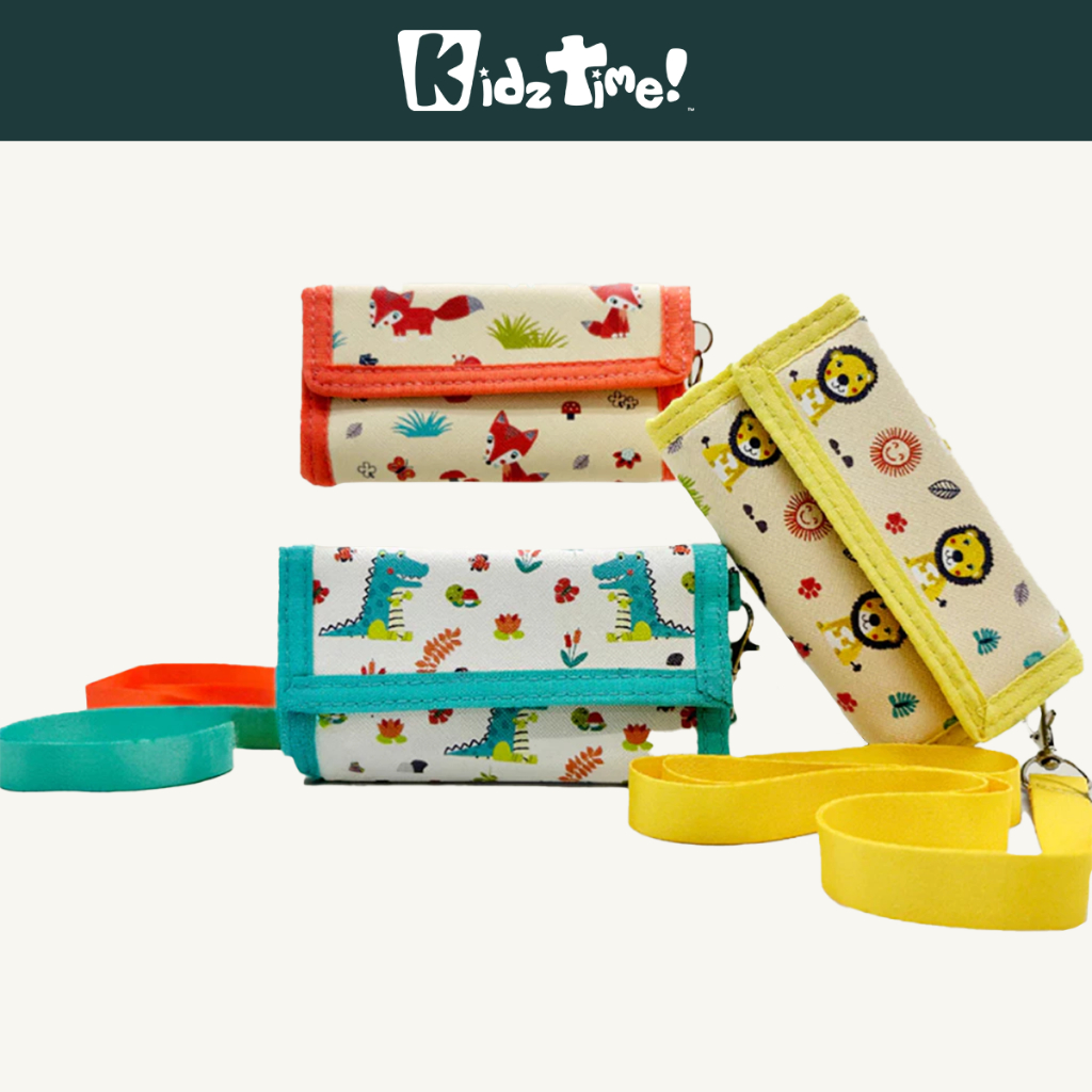 Kidztime 2.5 Fold Wallets. PU Leather material, Four Card Slots & Vivid ...