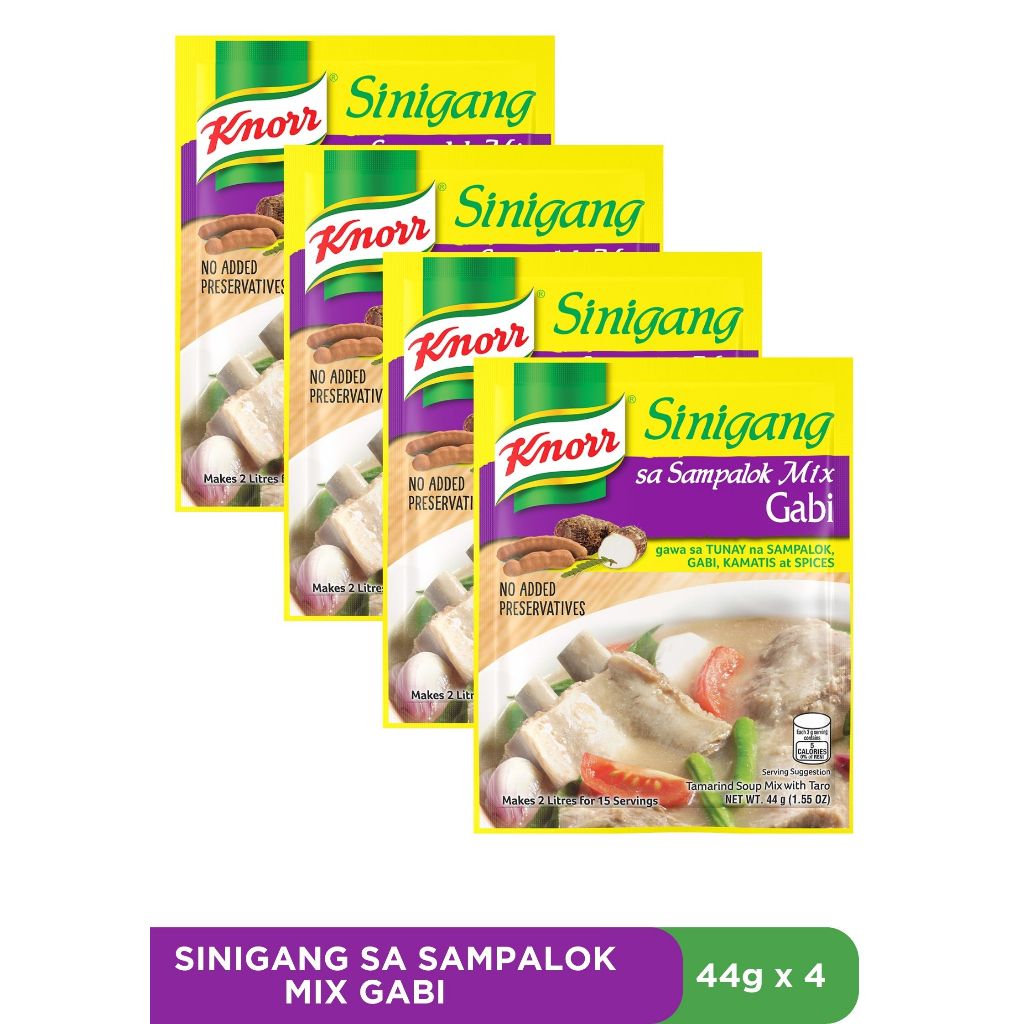 KNORR Sinigang Sa Sampalok Mix with Gabi (44g | 22g) [SG] | Shopee
