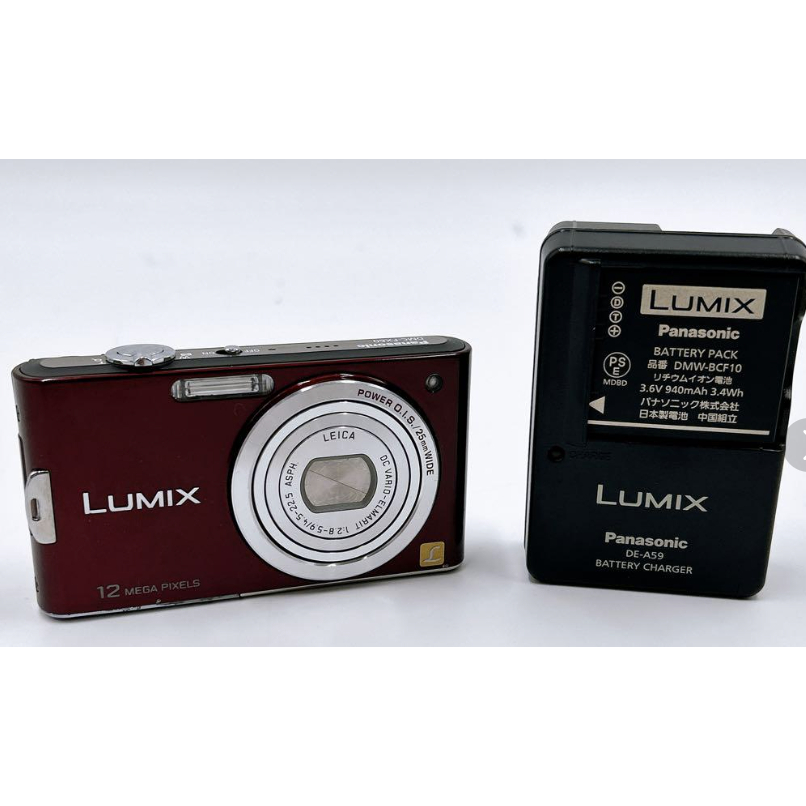 Pre-loved Panasonic Lumix Fx DMC-Fx60 Pink, Blue, Silver Gold