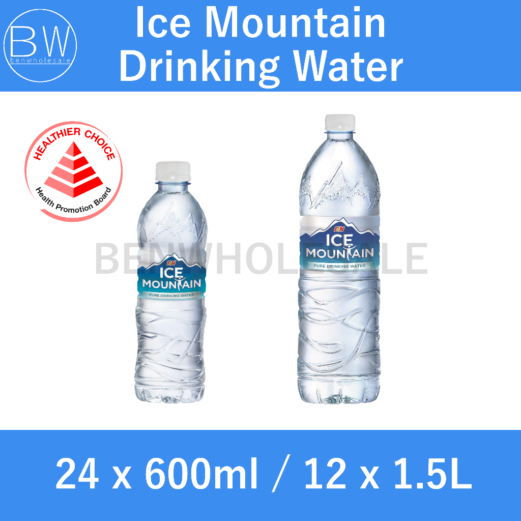 Ice Mountain Drinking Water (sg Stock) (600ml   1.5l Carton) 