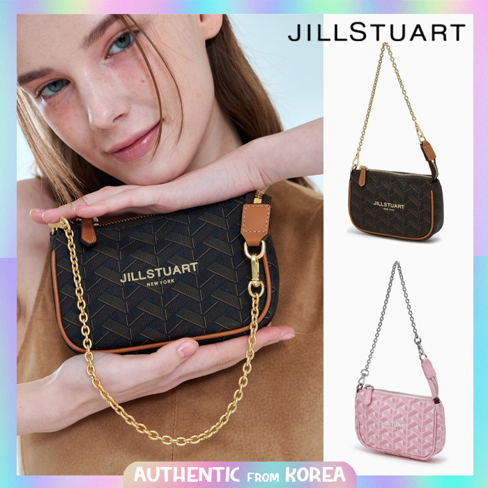 ◆JILLSTUART◆Brown Rosella Chilling Hobo Shoulder Bag 韓國Jillstuart Rosella Chilling Pattern Mini Shoulder Bag