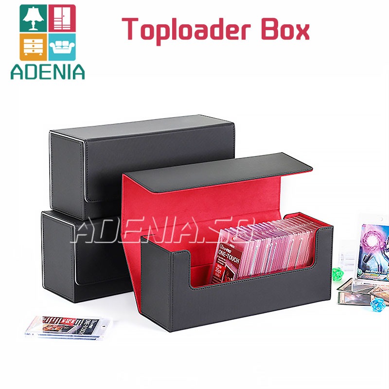 【SG】27CM Toploader Storage Box Magnetic Top Loader Box PU Leather Card ...