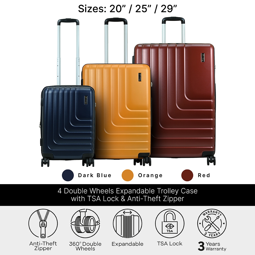 American Flyer ABS Expandable Hard Case Trolley Shopee Singapore