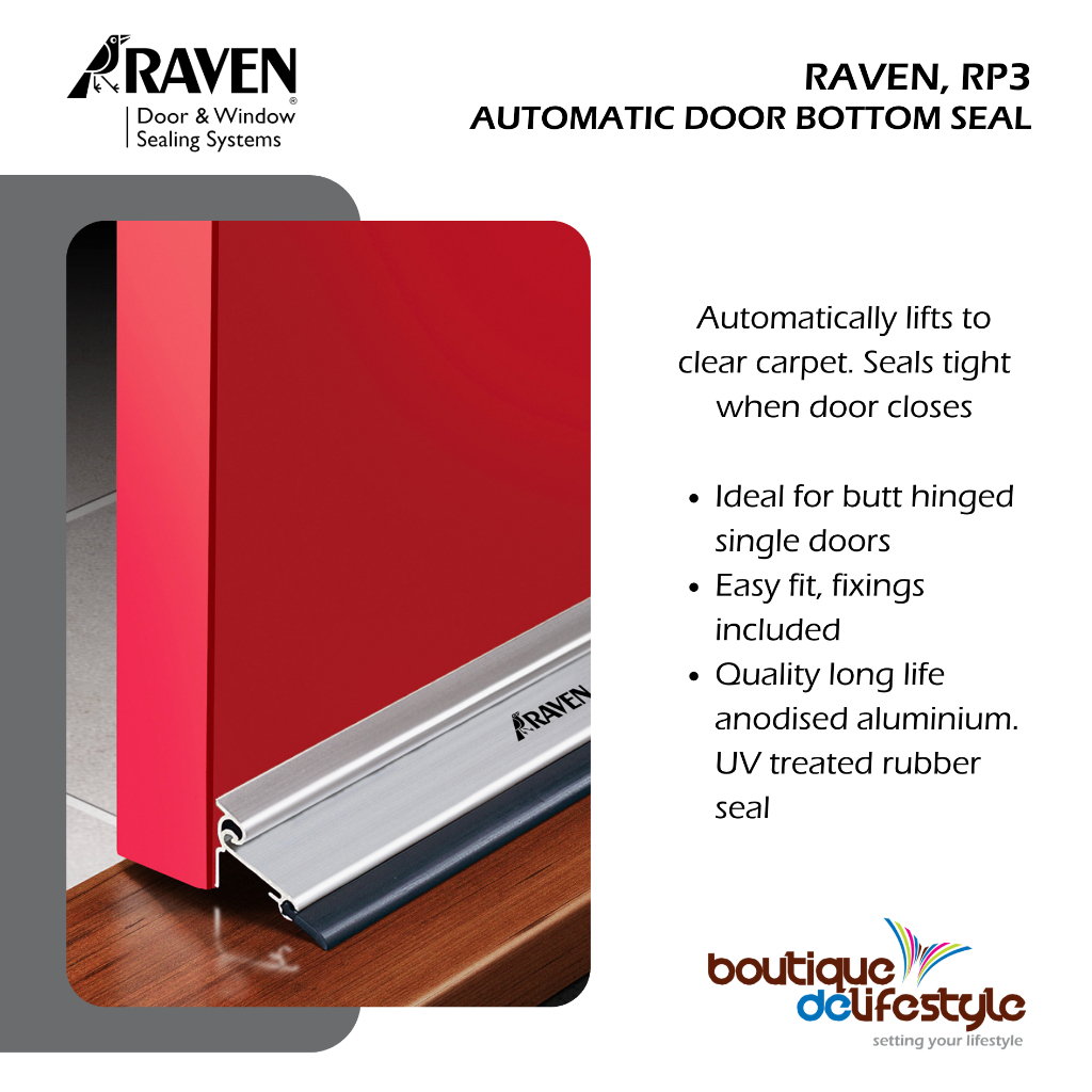 Raven, Automatic Door Bottom Weather Seal, RP3 | Shopee Singapore