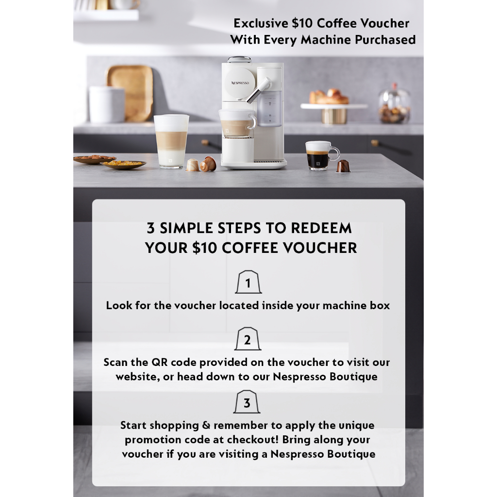 Nespresso® Lattissima One Coffee Machine, Porcelain White | Shopee