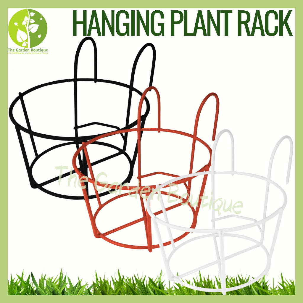 [Local Seller] European Hanging Plant Iron Racks Fence Balcony Round ...