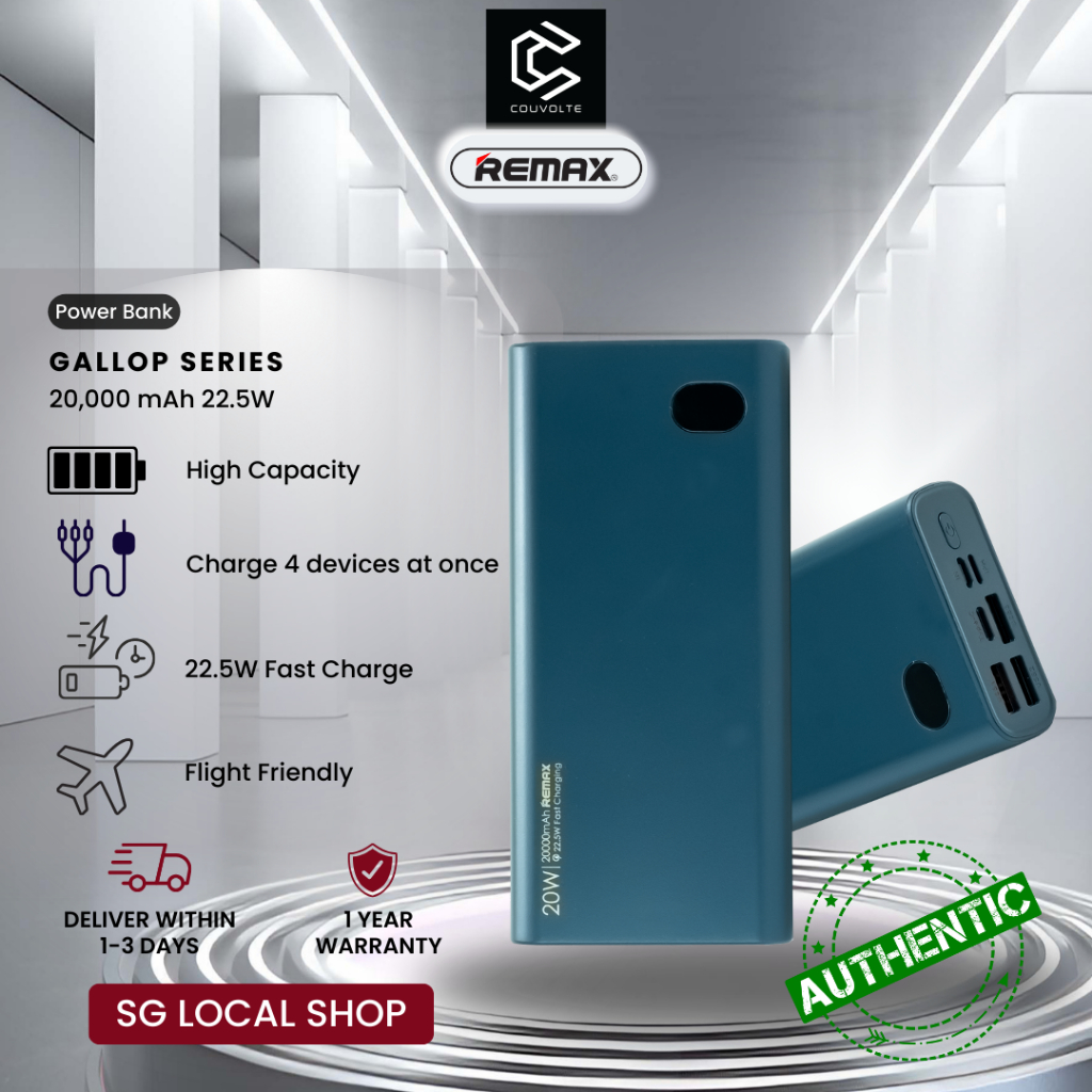 [🔥SG READY STOCK🔥] Remax RPP-292 Gallop Series 20,000mAh Powerbank with ...
