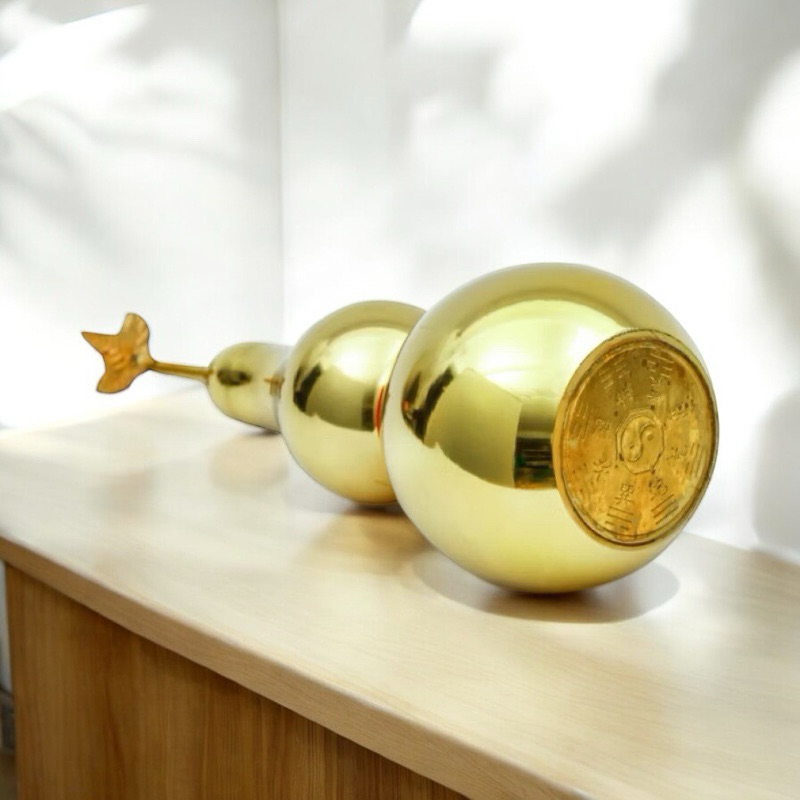 Feng Shui Lucky Bronze Copper Hulu Calabash Gourd 铜葫芦 纯铜 二黑