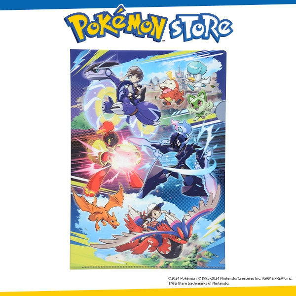 Pokémon Center Original A4 Size Clear Folder JOURNEY in Paldea | Shopee ...