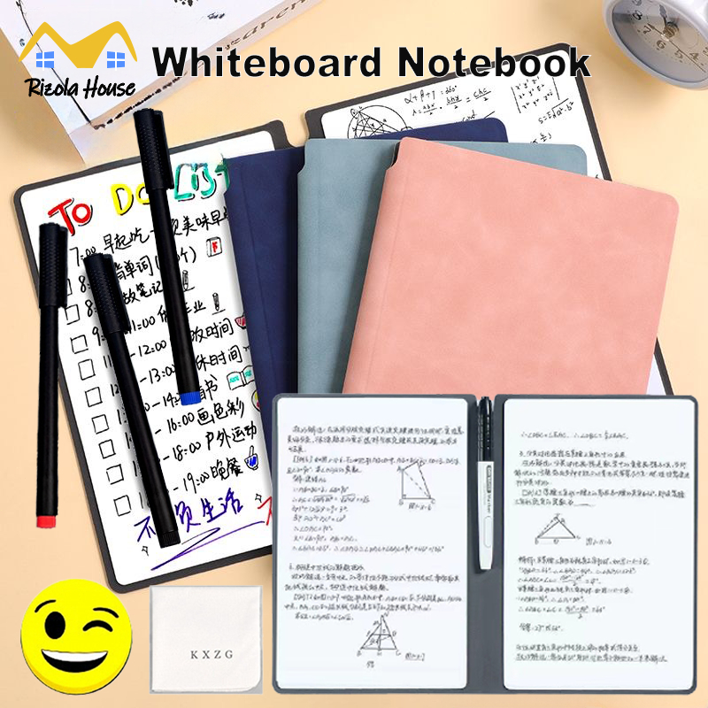 【SG】Whiteboard Notebook Portable White Board Small Whiteboard Desktop ...