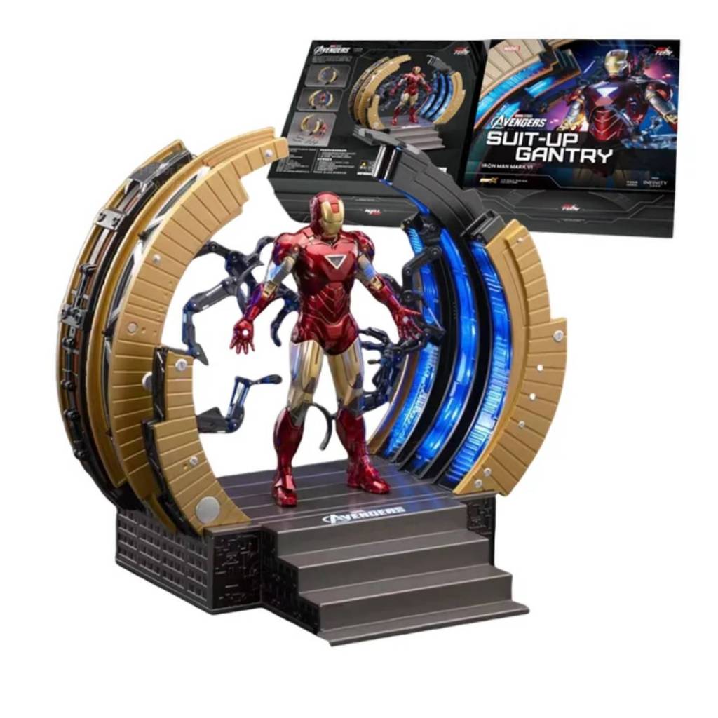 アメコミ Hot Toys Iron Man Mark VI Suit-Up Gantry ZD Toys Iron Man 1/10 
