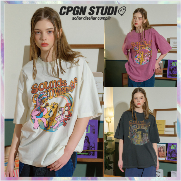 【CPGN STUDIO】24SS★ Hoppi Trio Pigment Short Sleeve Tee CPGN STUDIO] Hoppi Trio short sleeve t-shirt 3 colors