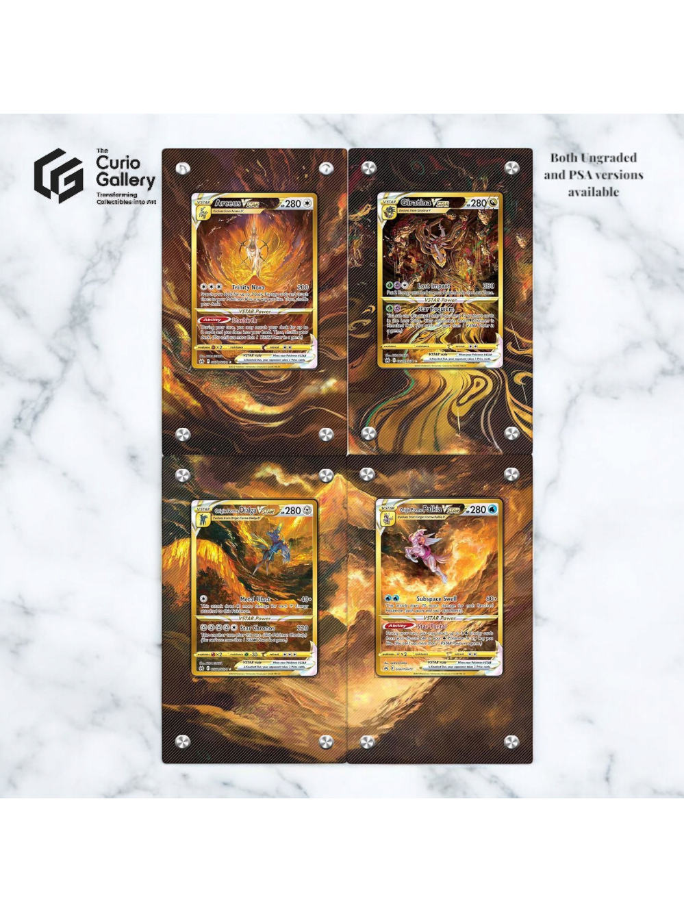 Pokemon TCG Extended Art Frame - Crown Zenith Gold VStars (Arceus Giratina  Palkia Dialga) | Shopee Singapore