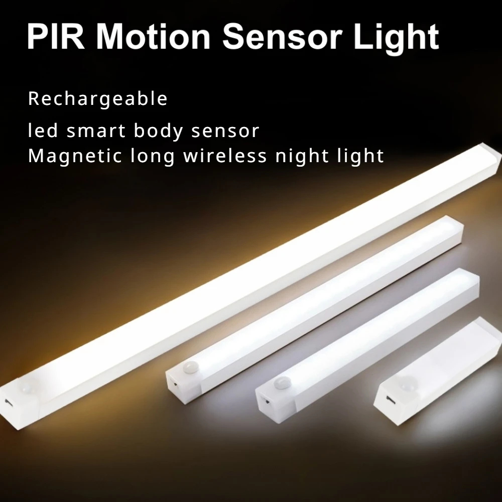 TYPE-C Motion Sensor LED Smart Light Wireless Cabinet Lights Bedroom ...