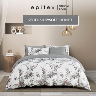 Epitex Silkysoft Printed 980TC Bedsheet Set - Bedset - Soft & Comfortable - Lightweight - Beddings (With Quilt Cover)