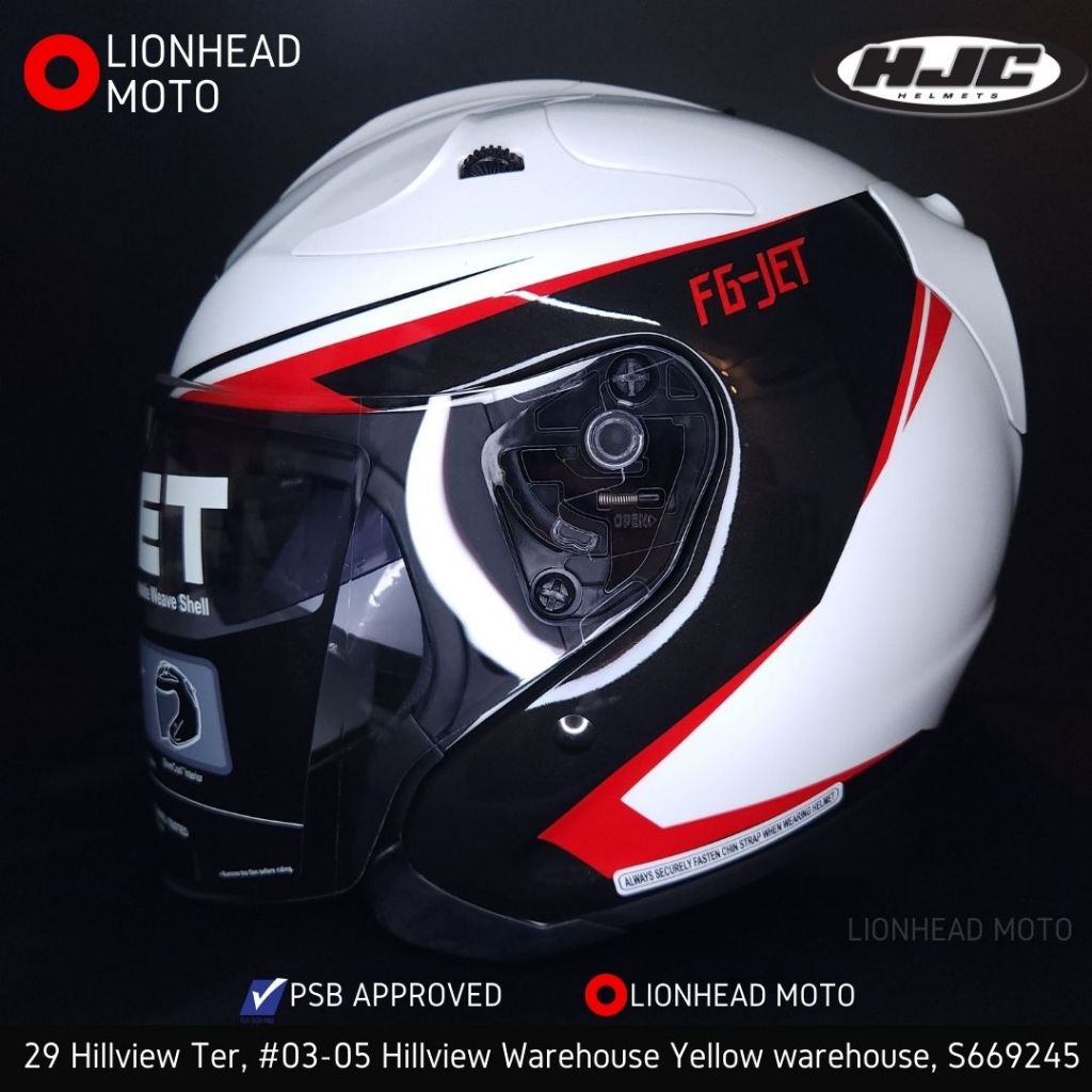 HJC FGJET HELMET FIBERGLASS PSB APPROVED FREE DELIVERY Shopee