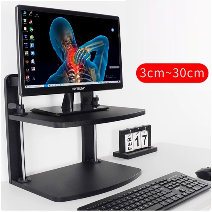 Computer Stand Monitor Stand Riser Metal Adjustable Height Desk ...