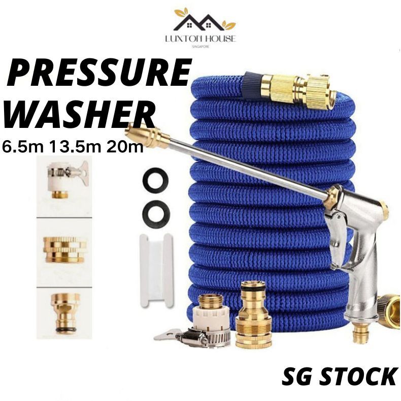 {SG} Pressure Washer Car Washing Water Gun Pipe Expandable Garden Hose