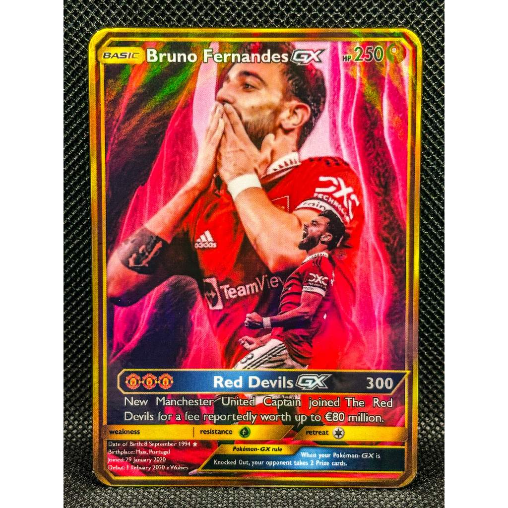 Manchester United: Bruno Fernandes GX Pokemon Card | Shopee Singapore