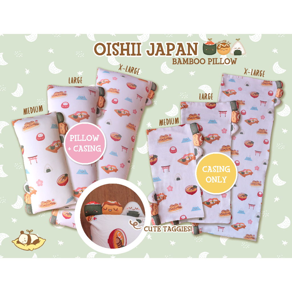 Baby Toddler Cooling Antibacterial Bamboo Pillow Set with Pillow