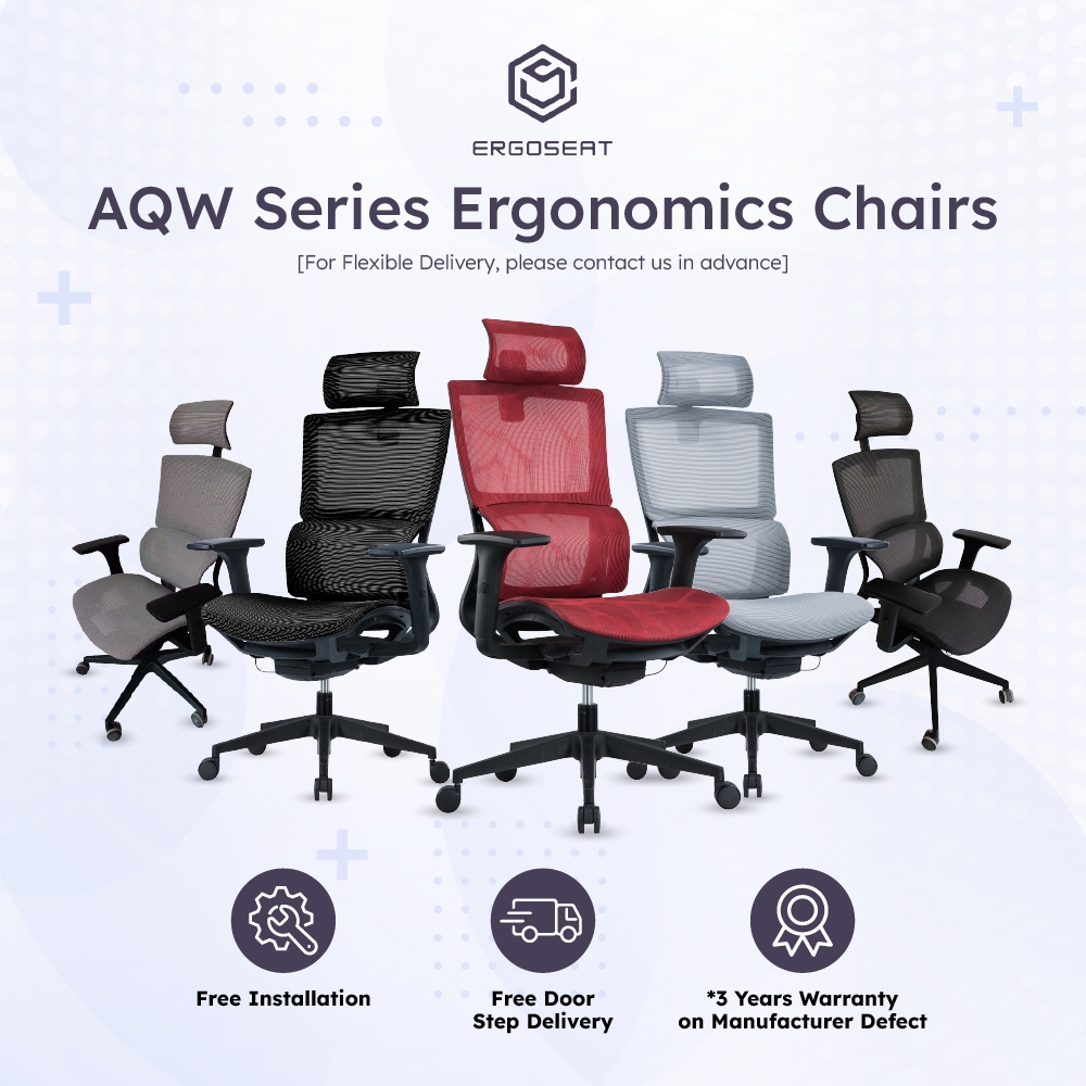 Ergoseat Ergonomic Office Chair Lumbar Support Computer Chair Study ...