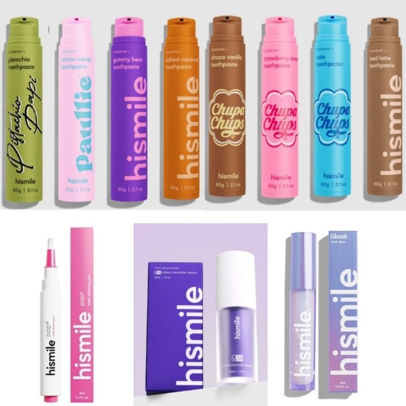 HiSmile Bundle NEW Flavor Toothpaste Gummy bear V34 Corrector Serum