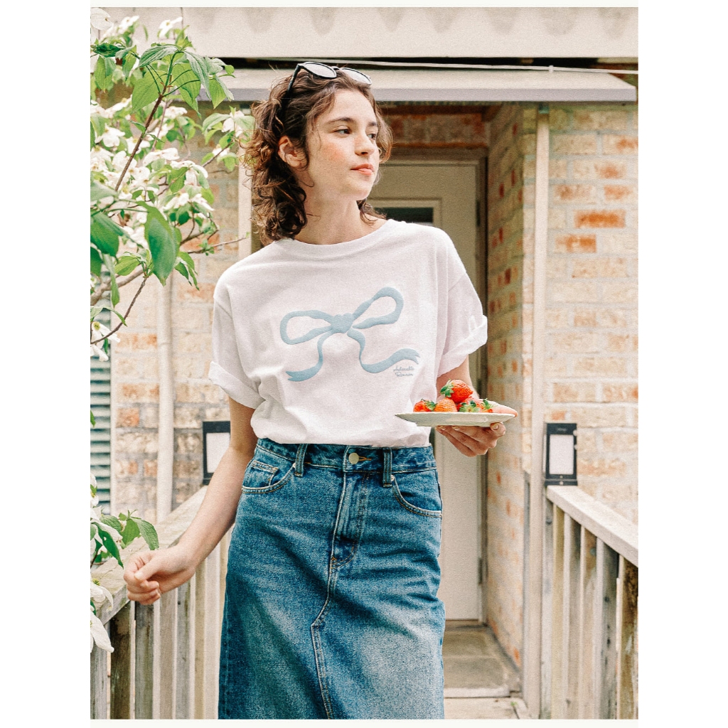 RONRON☆大人気♪EMBO HEART RIBBON BASIC FIT T SHIRT MUSINSA | RONRON EMBO HEART RIBBON BASIC FIT T SHIRT WHITE RED