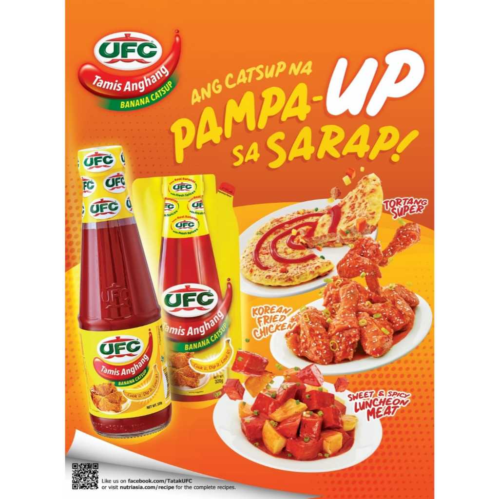 UFC Tamis Anghang Banana Catsup 320g×2 UFC Banana Catsup (Tamis Anghang | Hot & Spicy | Sweet Chili Sauce