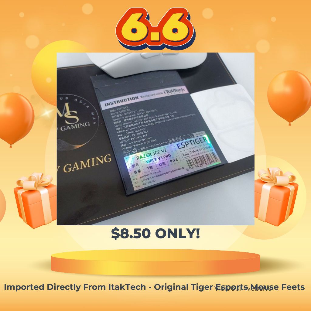 [SG SELLER] TIGER ESP Ice Version 2 Razer Viper v3 Pro Gaming Mouse ...