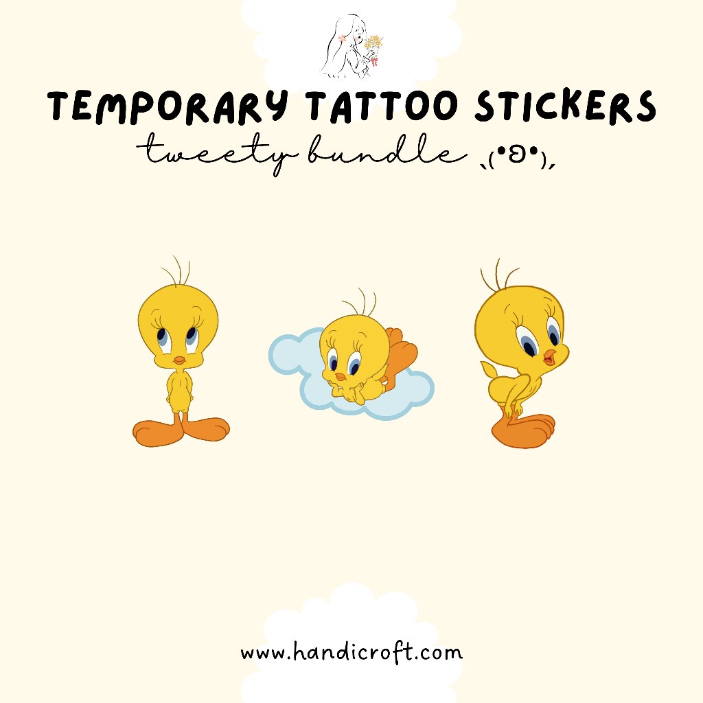 [SG instock] IU concert temporary tattoo stickers - tweety bird bundle ...