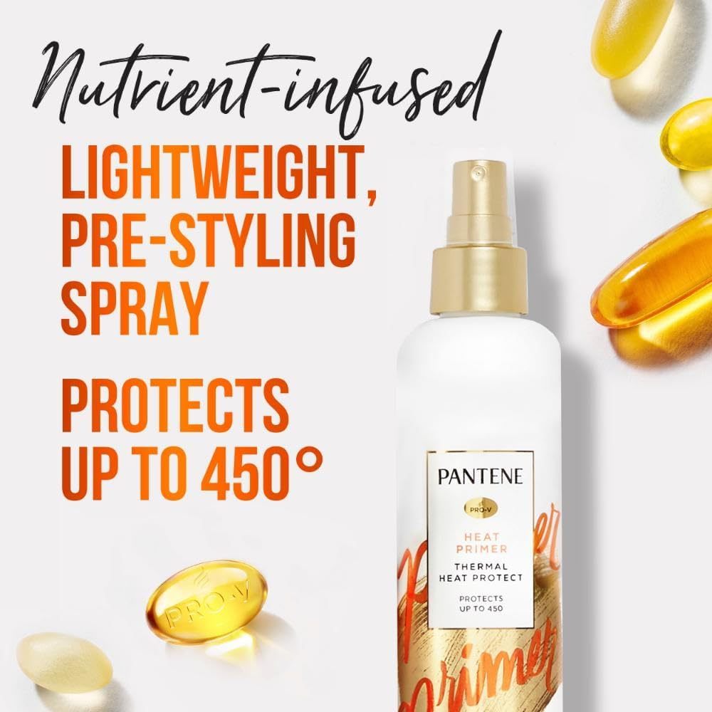 Pantene Pro-V Heat Protectant Spray, Thermal Heat Primer for Hair - Main Image