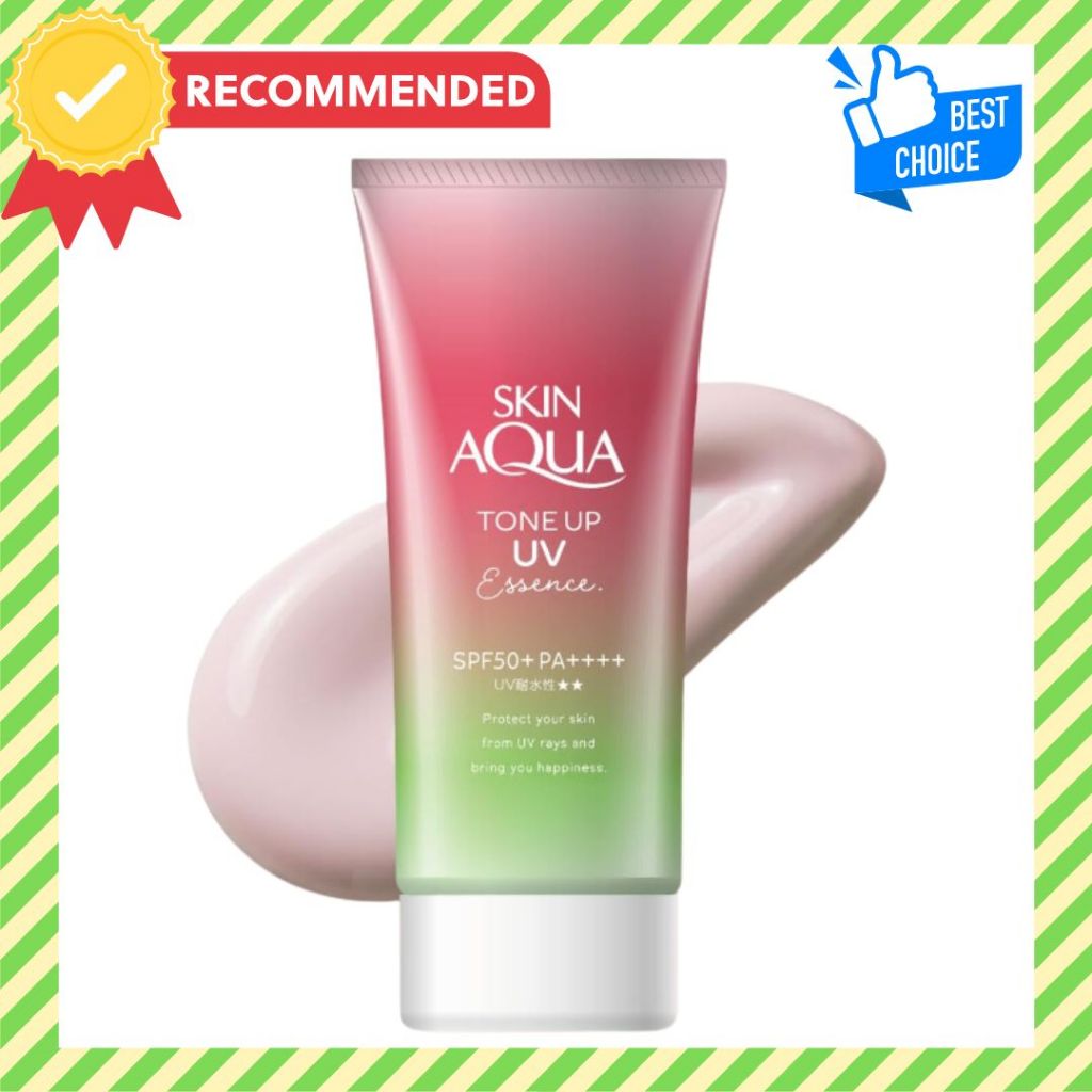 ROHTO, Skin Aqua Tone Up UV Essence Happiness Aura, SPF50 PA++++ 80g ...