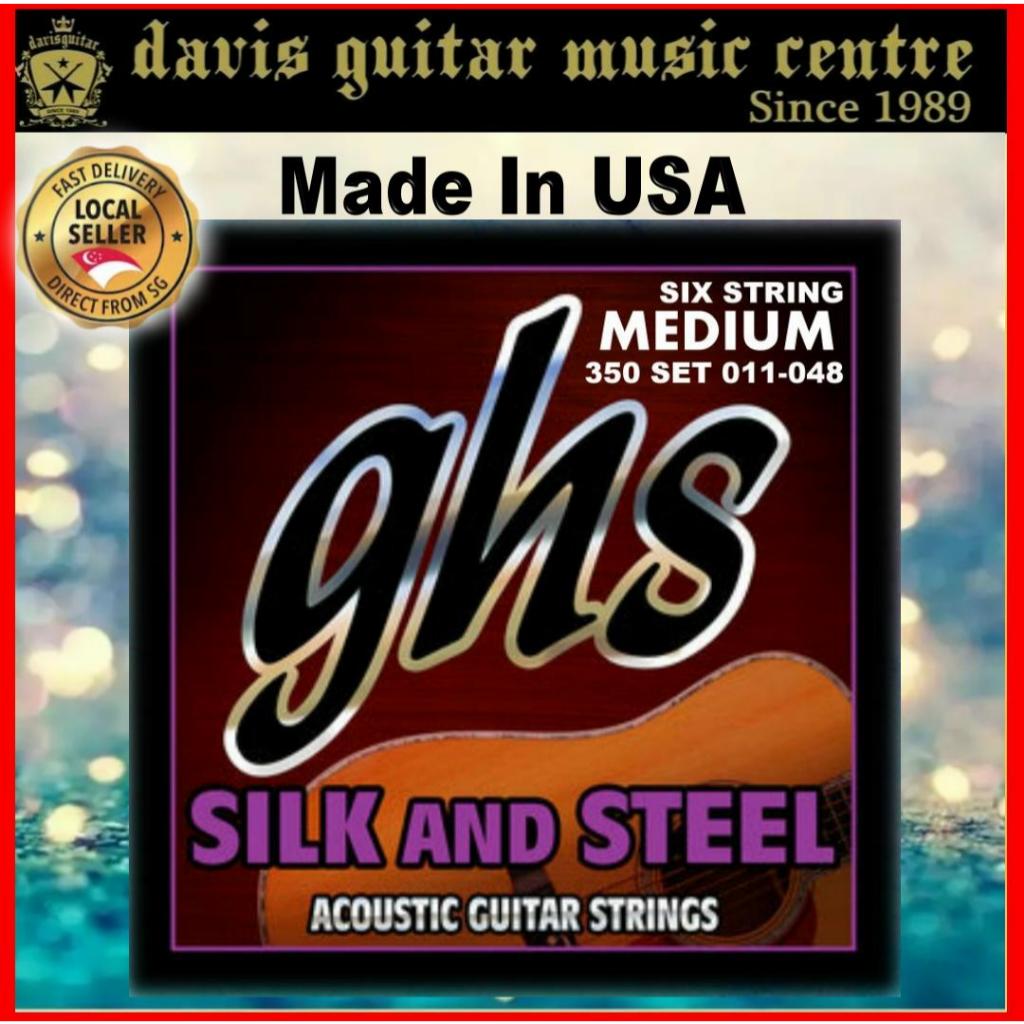 GHS 011-048 Silk and Steel Acoustic Guitar String Made In USA | Shopee ...