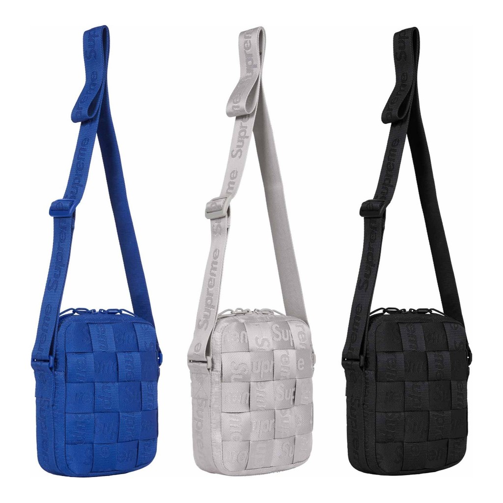 Supreme Woven Shoulder Bag Black - SS23 - US