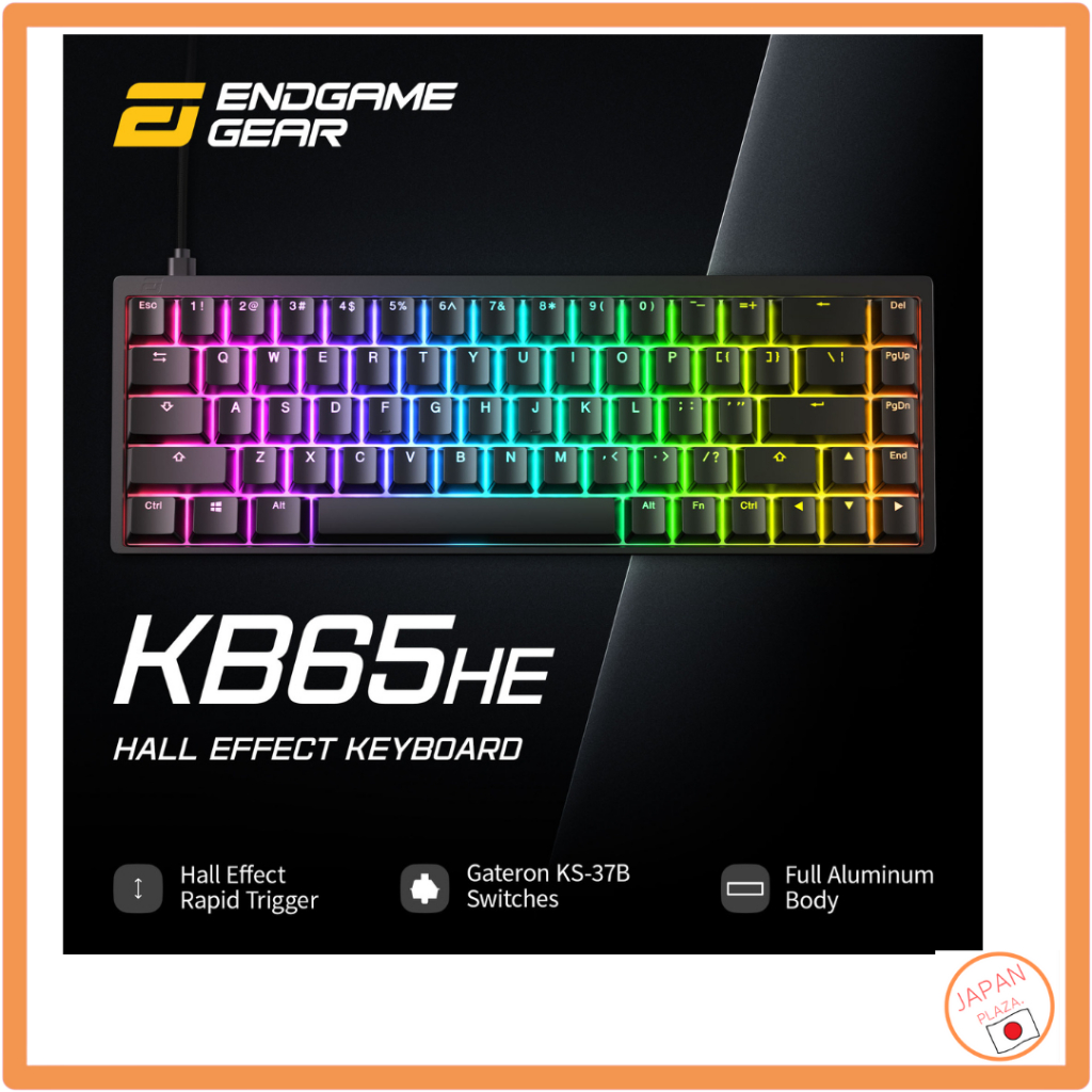 Endgame Gear Gaming Keyboard KB65HE with Rapid Triggers, English Layout ...