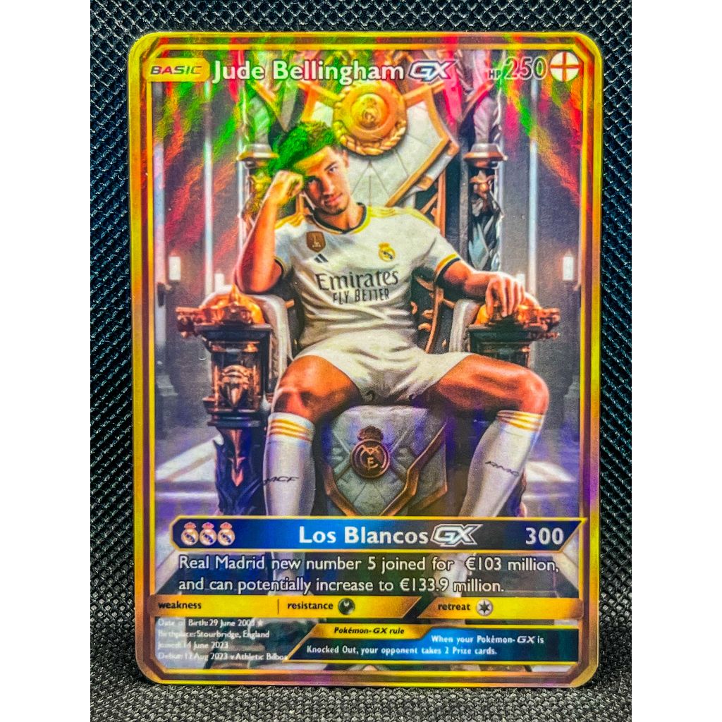 pokemon cards bellingham Real Madrid: Jude Bellingham GX Pokemon Card