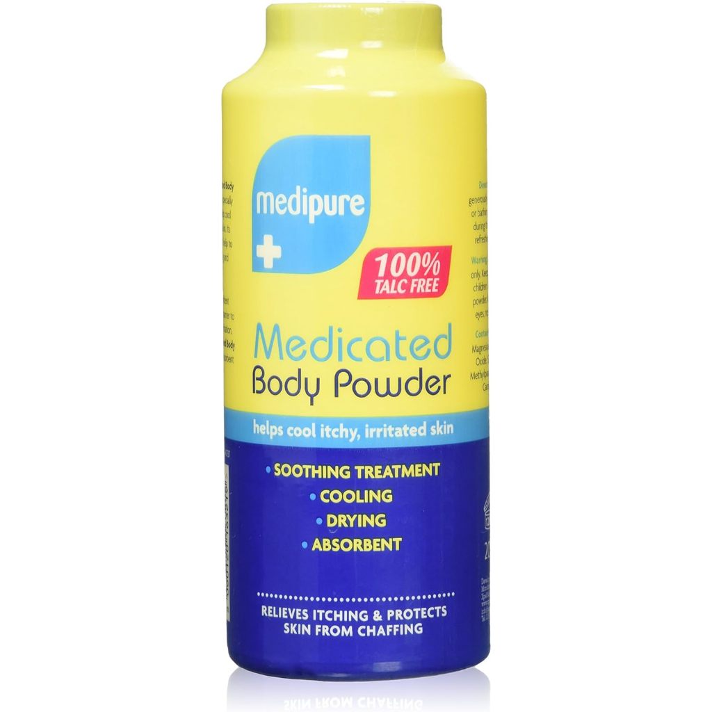 Medipure Medicated Body Powder 100% Talc Free - 200 grams | Shopee ...