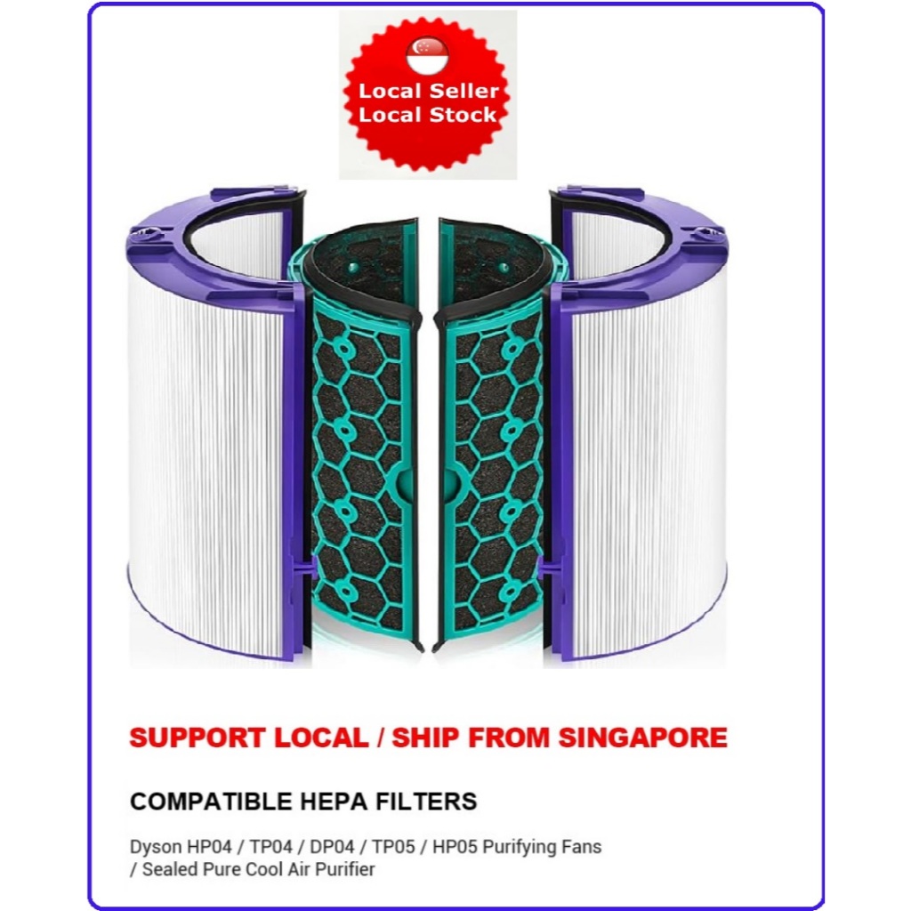 TP04 Filter Replacement Compatible with Dyson TP04 / HP04 / DP04 Air