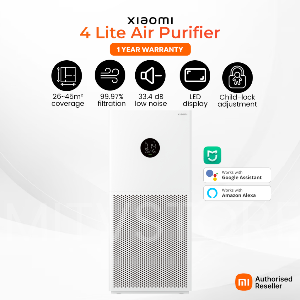 Xiaomi Mi Gen 4 Lite Global Smart Air Purifier | Shopee Singapore