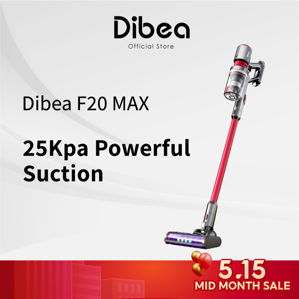 Best Seller Dibea F20 Max Cordless Vacuum Cleaner Powerful 25,000 Pa