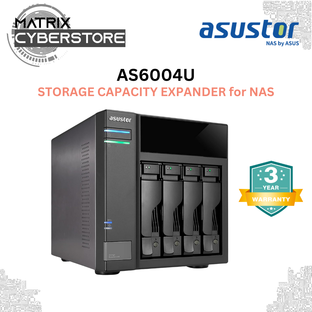 ASUSTOR AS6004U 4-BAY NAS Storage Capacity Expander | Shopee Singapore