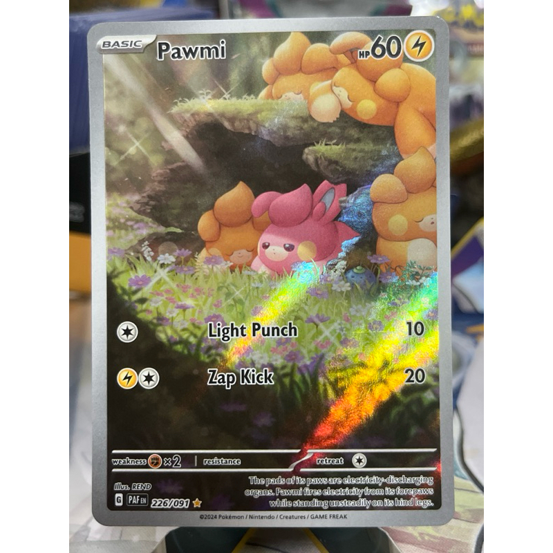 Pawmi Illustration Rare 226/091 Paldean Fates Pokemon Card | Shopee  Singapore