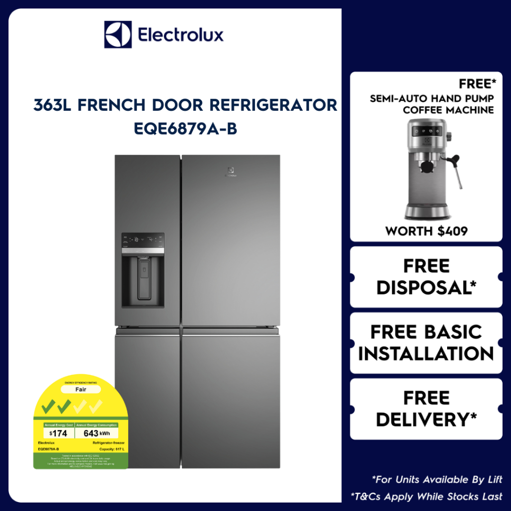 Electrolux EQE6879A-B UltimateTaste 900 French Door Refrigerator With 2 ...