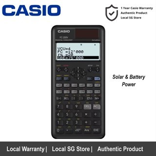 Casio FC100V 200V Financial Calculator. Casio FC 100V 200V. Local SG Seller. Local SG Stock. 1 Year Warranty Shopee Singapore