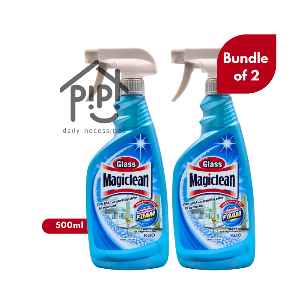 Magiclean Glass Cleaner Trigger 2 x 500ml | Shopee Singapore