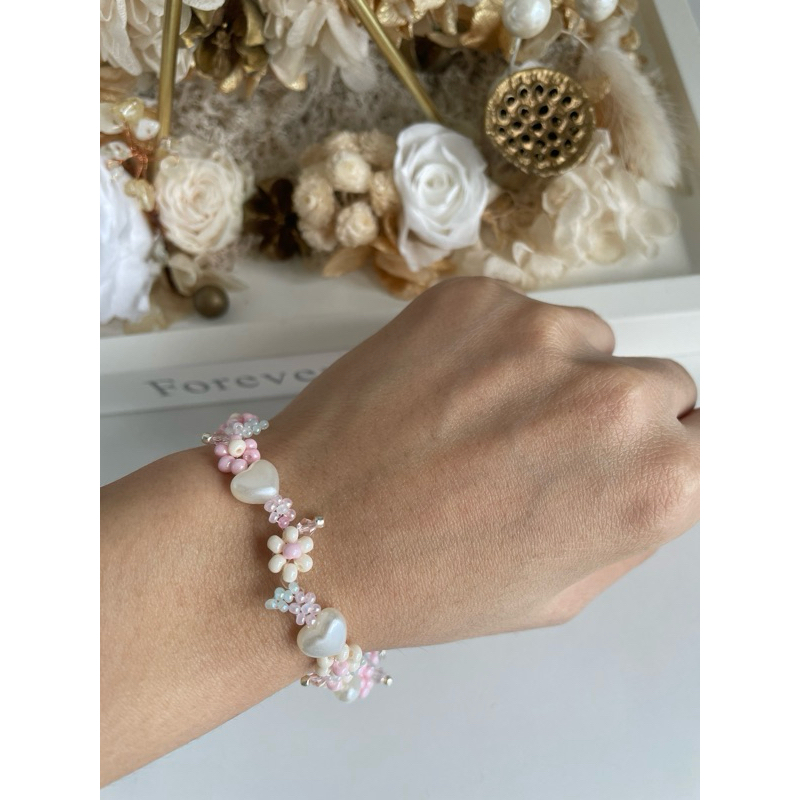 LovelyMoreFlowerBeadBracelet Shopee Singapore