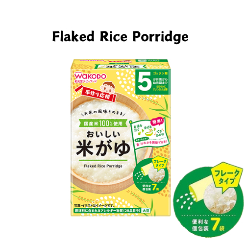 WAKODO Baby Food - Flaked Rice / Vegetable Porridge /Powdered Bread ...