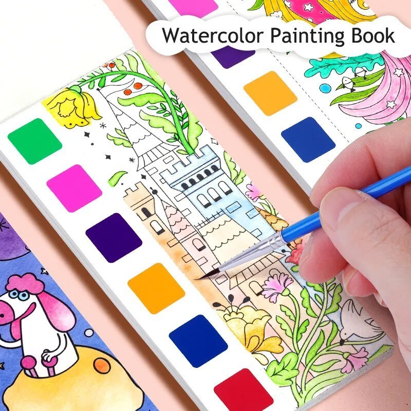 Watercolor Book For Kids Goodie Bag Birthday Party Gift Childrens Day ...