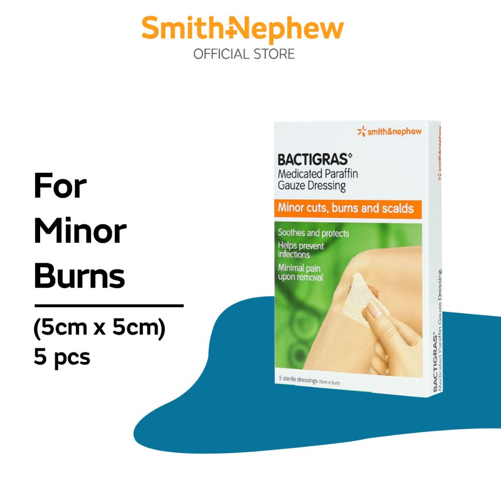 Smith+Nephew Bactigras Medicated Paraffin Gauze Dressing | Shopee Singapore