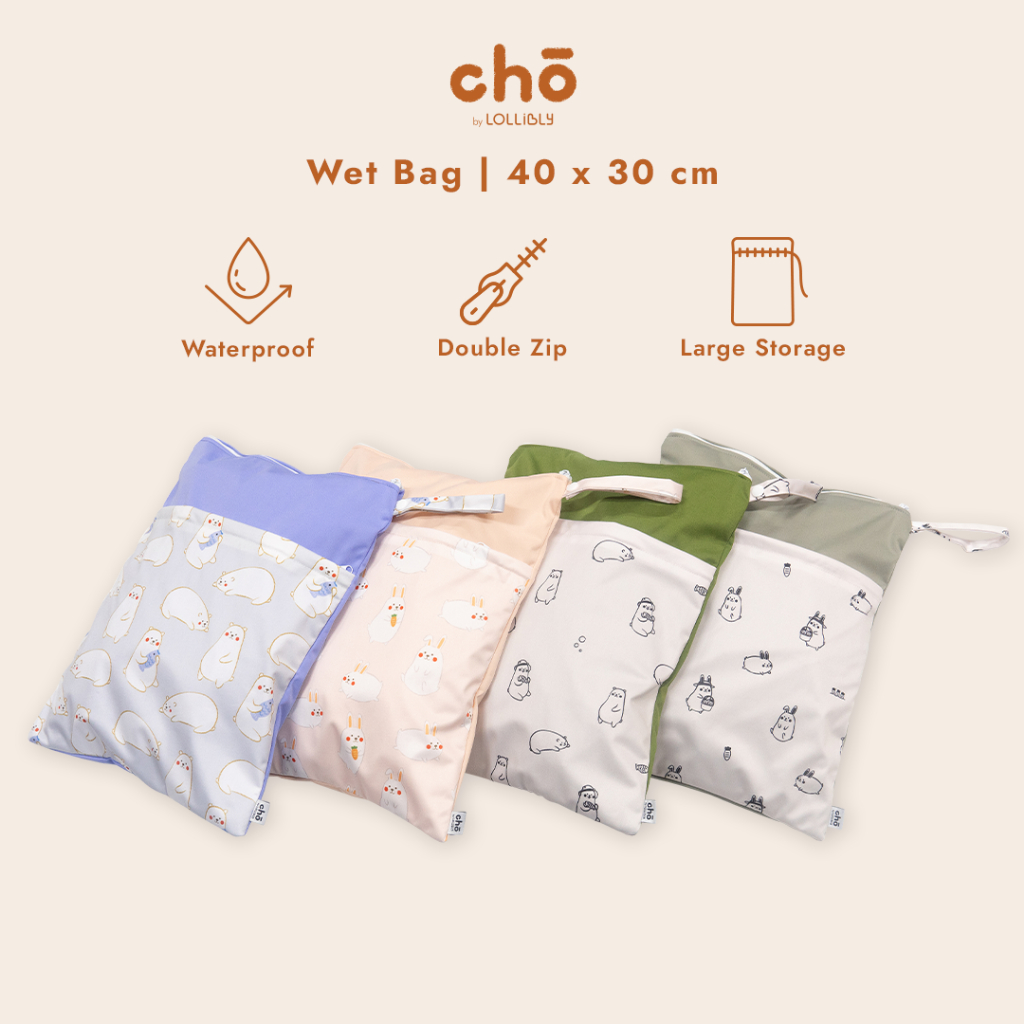 Cho Momo Bunny Maru Bear Baby Diaper Waterproof Wet Bag Nappy Bag